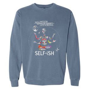 Meditation Colorful Will Wood Selffish Garment-Dyed Sweatshirt