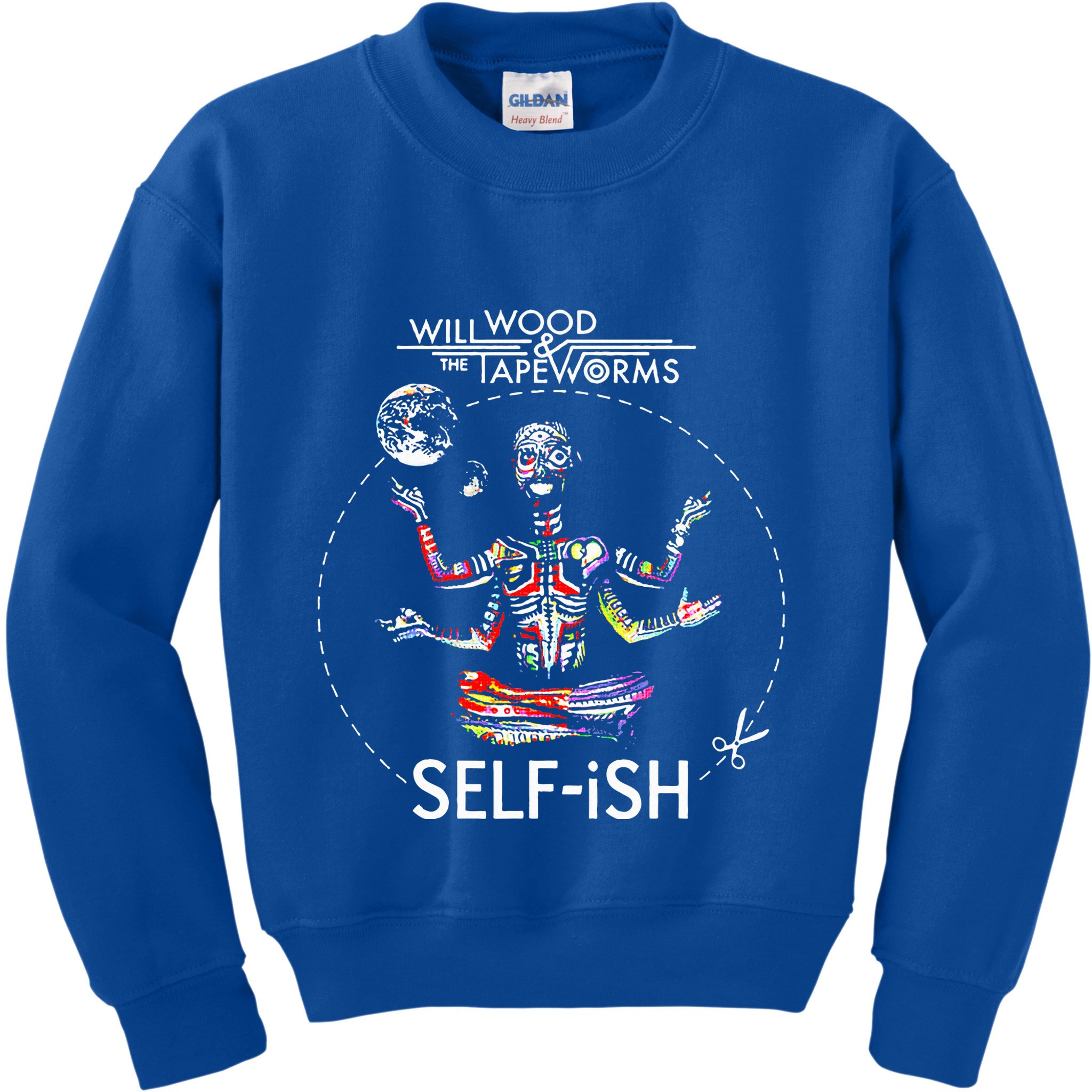 Meditation Colorful Will Wood Selffish Kids Sweatshirt