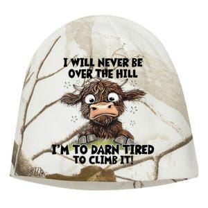 Messy Cow Will Never Be Over Hill I’M Too Darn Tired Climb Kati - Camo Knit Beanie