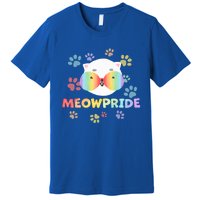 Meowpride Cat With Rainbow Sunglasses Lgbtqia + And Ally Gift Premium T-Shirt