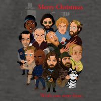 Merry Christmas Wish You Were Here The Things Crew Vector Backpack