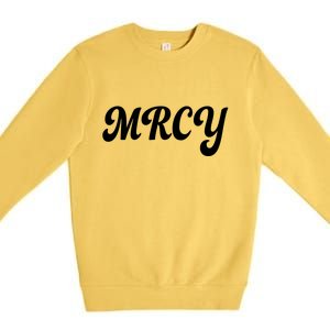 MRCY Christian Worship Shortened Word Premium Crewneck Sweatshirt