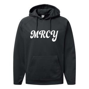 MRCY Christian Worship Shortened Word Performance Fleece Hoodie