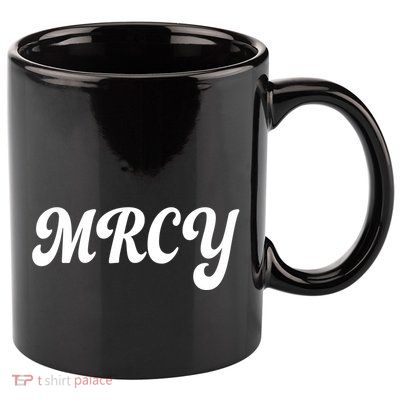 MRCY Christian Worship Shortened Word 11oz C Handle Ceramic Mug