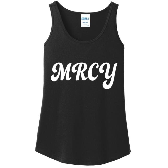 MRCY Christian Worship Shortened Word Ladies Essential Tank