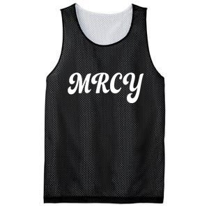 MRCY Christian Worship Shortened Word Mesh Reversible Basketball Jersey Tank