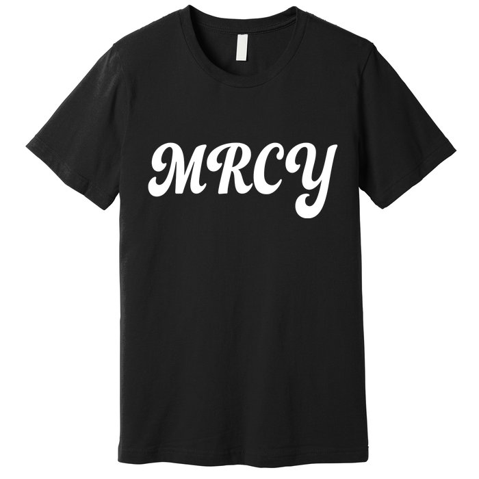 MRCY Christian Worship Shortened Word Premium T-Shirt