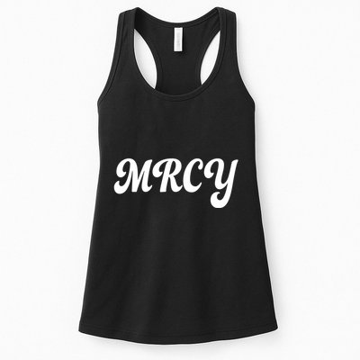 MRCY Christian Worship Shortened Word Womens Tank Top