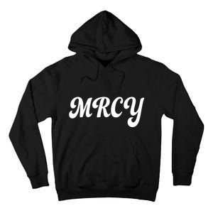 MRCY Christian Worship Shortened Word Tall Hoodie