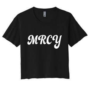 MRCY Christian Worship Shortened Word Women's Crop Top Tee