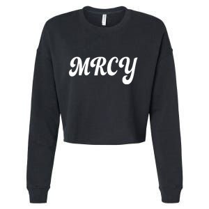 MRCY Christian Worship Shortened Word Cropped Pullover Crew