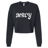 MRCY Christian Worship Shortened Word Cropped Pullover Crew