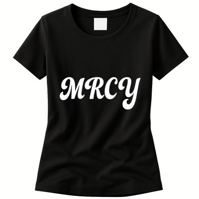 MRCY Christian Worship Shortened Word Womens T-Shirt