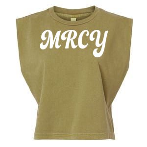 MRCY Christian Worship Shortened Word Garment-Dyed Women's Muscle Tee