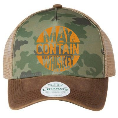 May Contain Whiskey Funny Liquor Drinking Legacy Tie Dye Trucker Hat