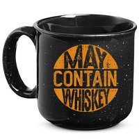 May Contain Whiskey Funny Liquor Drinking 15oz Campfire Ceramic Mug