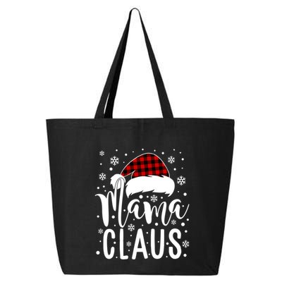 Mama Claus With Santa Hat Great Gift Mom Mama Mommy Christmas Funny Cool Gift 25L Jumbo Tote