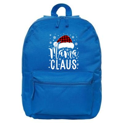 Mama Claus With Santa Hat Great Gift Mom Mama Mommy Christmas Funny Cool Gift 16 in Basic Backpack