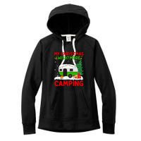 My Christmas Wish More Camping RV Christmas Tree Gift Women's Fleece Hoodie