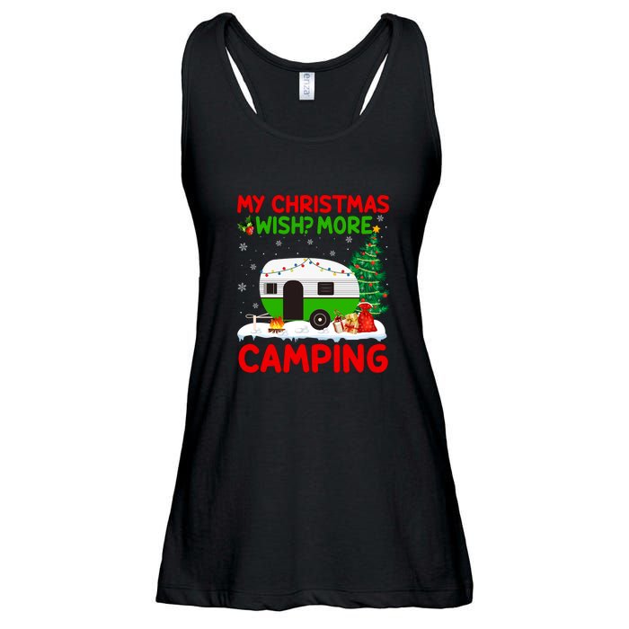 My Christmas Wish More Camping RV Christmas Tree Gift Ladies Essential Flowy Tank