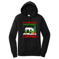 My Christmas Wish More Camping RV Christmas Tree Gift Women's Pullover Hoodie