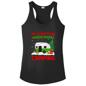 My Christmas Wish More Camping RV Christmas Tree Gift Ladies PosiCharge Competitor Racerback Tank