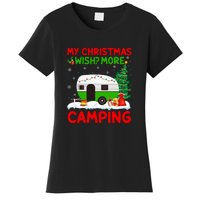 My Christmas Wish More Camping RV Christmas Tree Gift Women's T-Shirt