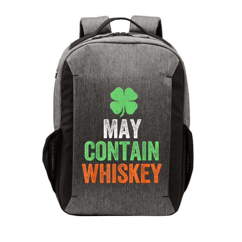 May Contain Whiskey Funny St Patricks Day Vector Backpack