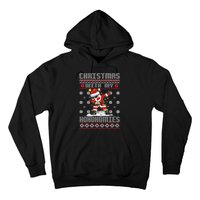 Merry Christmas With My Hohomies Funny Dabbing Santa Xmas Holiday Hoodie