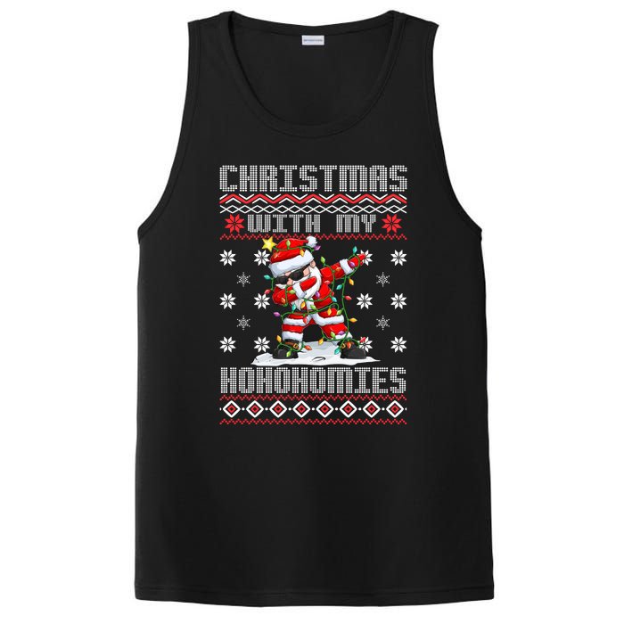 Merry Christmas With My Hohomies Funny Dabbing Santa Xmas Holiday PosiCharge Competitor Tank