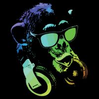 Monkey Chimp With Sunglasses And Headphones Backpack