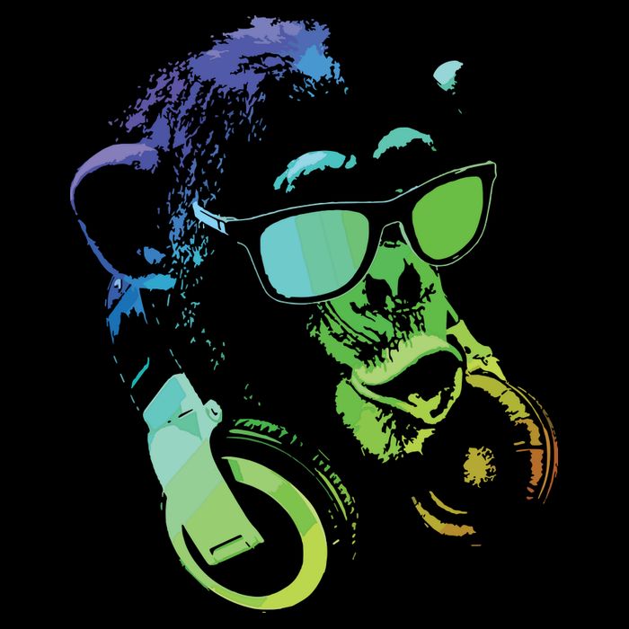 Monkey Chimp With Sunglasses And Headphones Backpack