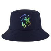 Monkey Chimp With Sunglasses And Headphones Cool Comfort Performance Bucket Hat