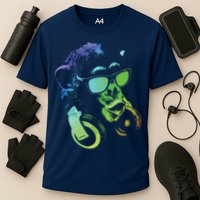 Monkey Chimp With Sunglasses And Headphones Cooling Performance Crew T-Shirt