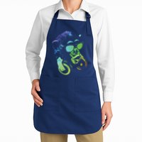 Monkey Chimp With Sunglasses And Headphones Apron