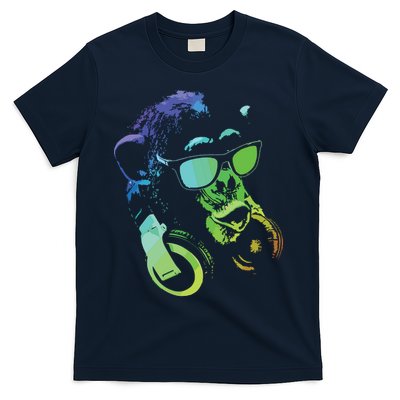 Monkey Chimp With Sunglasses And Headphones T-Shirt