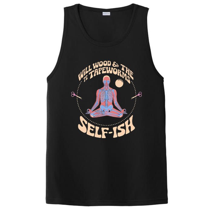 Meditation Colorful Will Wood Basic Selffish Funny PosiCharge Competitor Tank