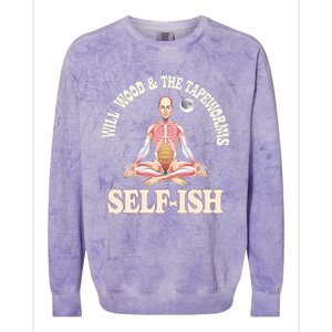 Meditation Colorful Will Wood Basic Selffish Colorblast Crewneck Sweatshirt