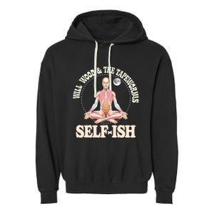 Meditation Colorful Will Wood Basic Selffish Garment-Dyed Fleece Hoodie