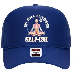 Meditation Colorful Will Wood Basic Selffish High Crown Mesh Back Trucker Hat