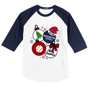 Merry Christmas Washington Baseball Est 1969 Baseball Sleeve Shirt