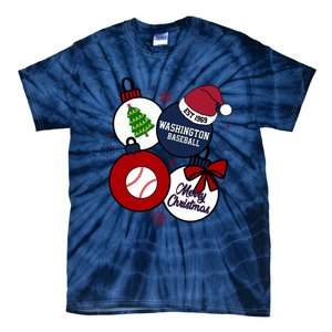 Merry Christmas Washington Baseball Est 1969 Tie-Dye T-Shirt