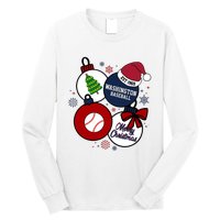 Merry Christmas Washington Baseball Est 1969 Long Sleeve Shirt