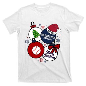 Merry Christmas Washington Baseball Est 1969 T-Shirt