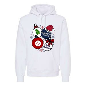 Merry Christmas Washington Baseball Est 1969 Premium Hoodie