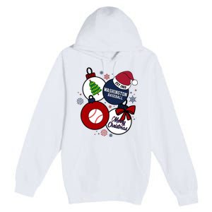 Merry Christmas Washington Baseball Est 1969 Premium Pullover Hoodie