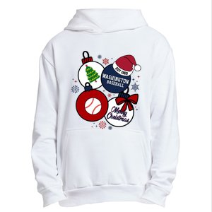 Merry Christmas Washington Baseball Est 1969 Urban Pullover Hoodie