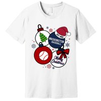 Merry Christmas Washington Baseball Est 1969 Premium T-Shirt