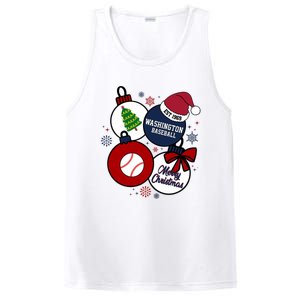 Merry Christmas Washington Baseball Est 1969 PosiCharge Competitor Tank