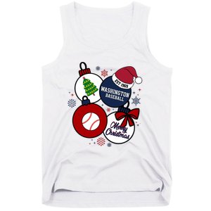 Merry Christmas Washington Baseball Est 1969 Tank Top